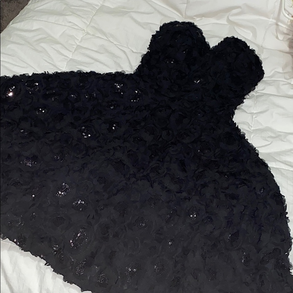 Black detailed BeBe dress